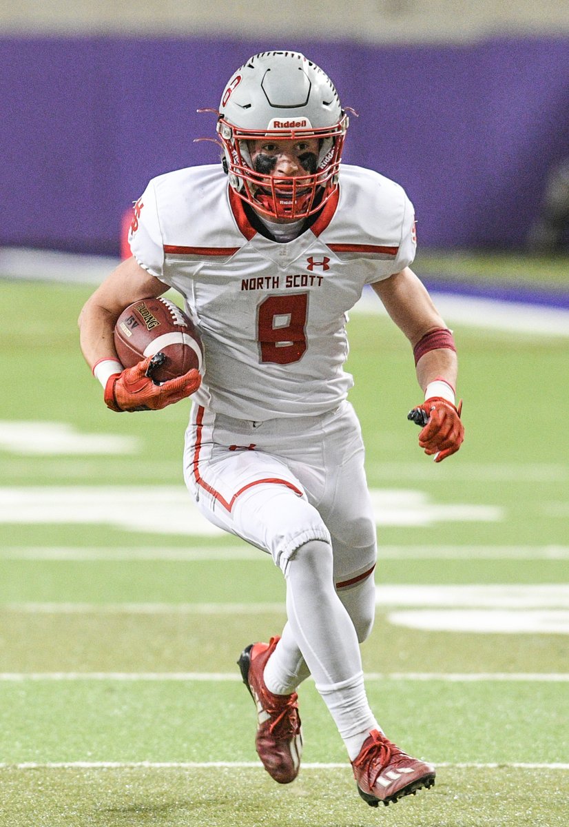 Co-players of the game: North Scott's Connor Corson set a 3A state finals game record with four interceptions and Oliver Hughes accounted for 18 points (including a 61-yard INT return for TD) in the Lancers' 30-6 win. #iahsfb #HungryHobo11
