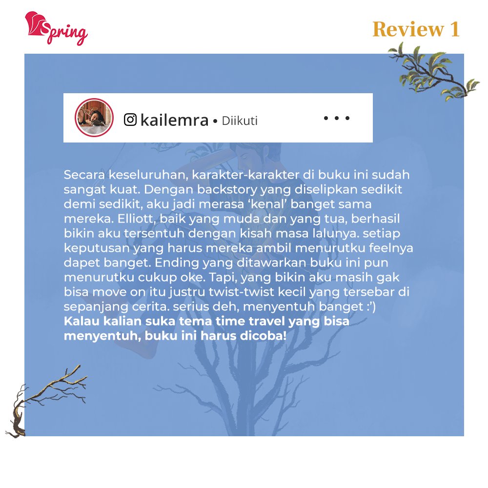 penerbitspring's tweet image. Siapa yg udah penasaran dengan buku barunya #GuillaumeMusso? Berikut kata kakak-kakak reviewer mengenai buku #WillYouBeThere?

Bisa kunjungi dan baca review lengkapnya!
👉instagram.com/p/CGpYWWMAJ8F/
👉instagram.com/p/CHDCZ5ngOpo/
👉instagram.com/p/CG4o6bBAZ8_/

#penerbitspring 
#myspringstory