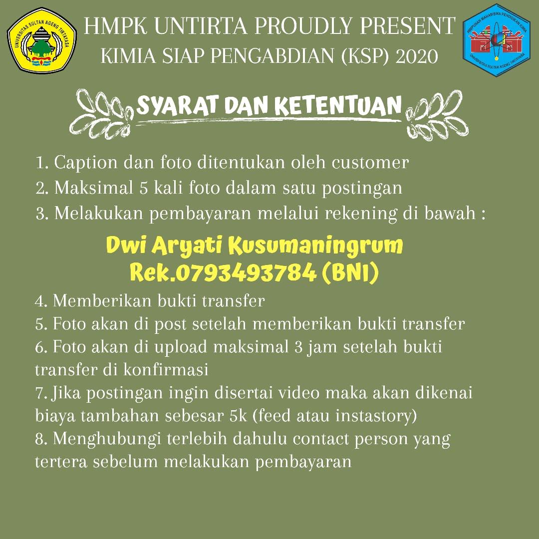 [OPEN PAID PROMOTE KSP 2020]

🥇Metana (50k) :
- 2x Instastory (1x/day) 
- 1x Post Feeds (keep for 3 days)

🥈 Etana (30k) :
- 1x Instastory (1 day)
- 1x Post Feeds (keep for only 1 day)

🥉 Propana (20k) :
- 1x Instastory (1 day)

Contact Person👇🏻
📱 089606042897 (kirana)