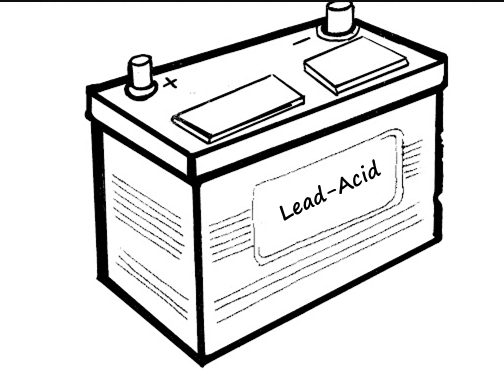 /10Lead-Acid battery:A type of battery that runs on chemicals like lead and sulphuric acid. This is the battery you'll find in all petrol and diesel engine vehicles. This battery is used to run the 12v system in a car viz. Starter motor, Lamps, and Music system