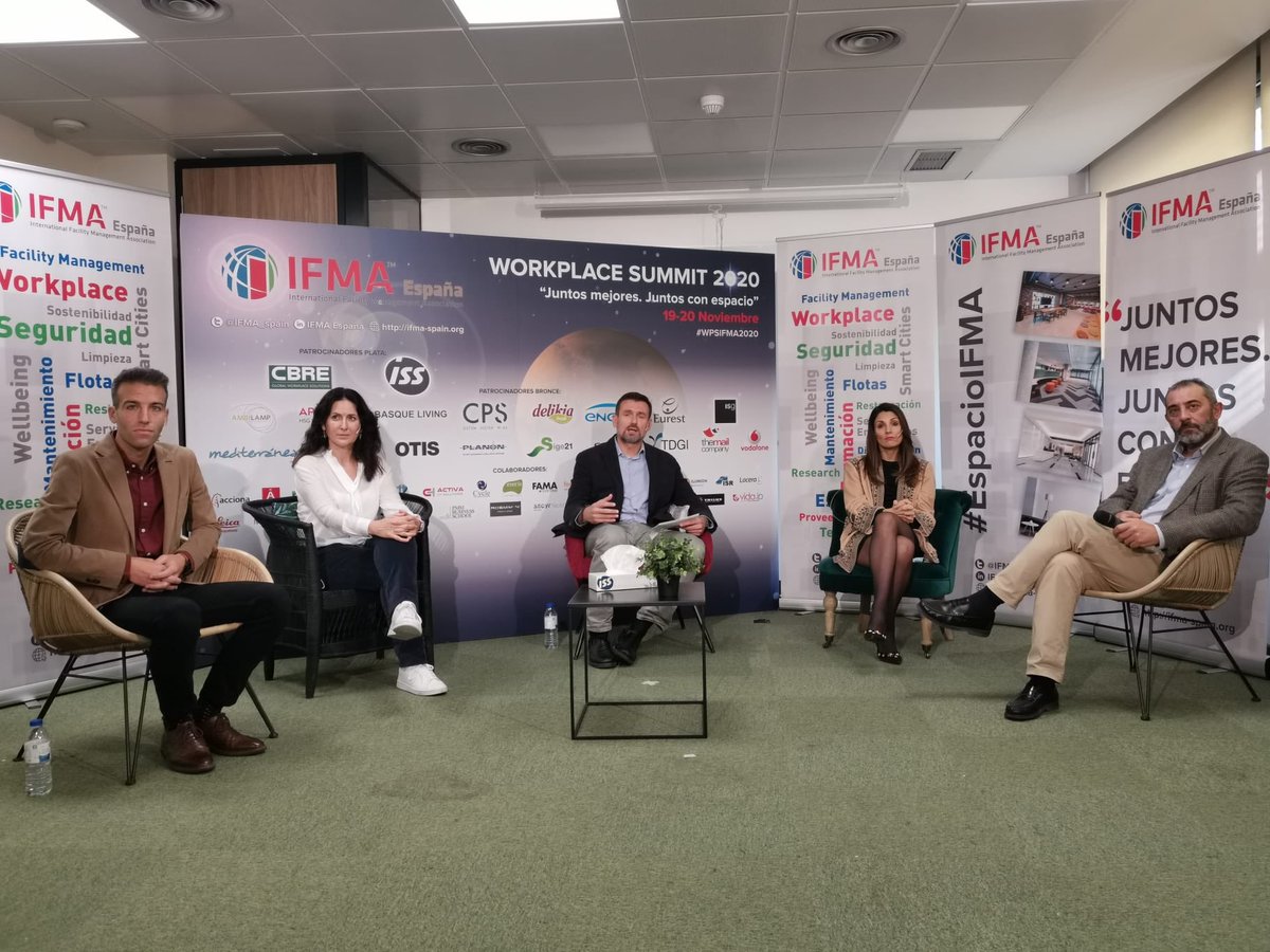 RosaDiezFer's tweet photo. Mesa Redonda “Los 5 sentidos” #WPSIFMA2020 ⁦@IFMA_spain⁩ muchas gracias! ⁦⁦@SimonElectricES⁩ @EUREST ⁦@Ecophon⁩ @thecorporategym https://t.co/mmfXOALdfi