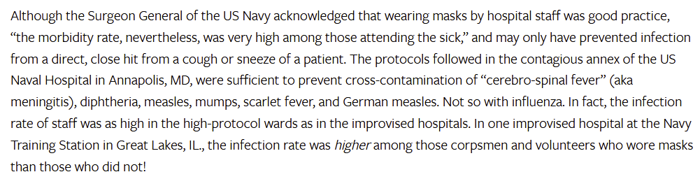 And read further, the surgeon-general looked at hospital staff (who wore good masks, properly trained)