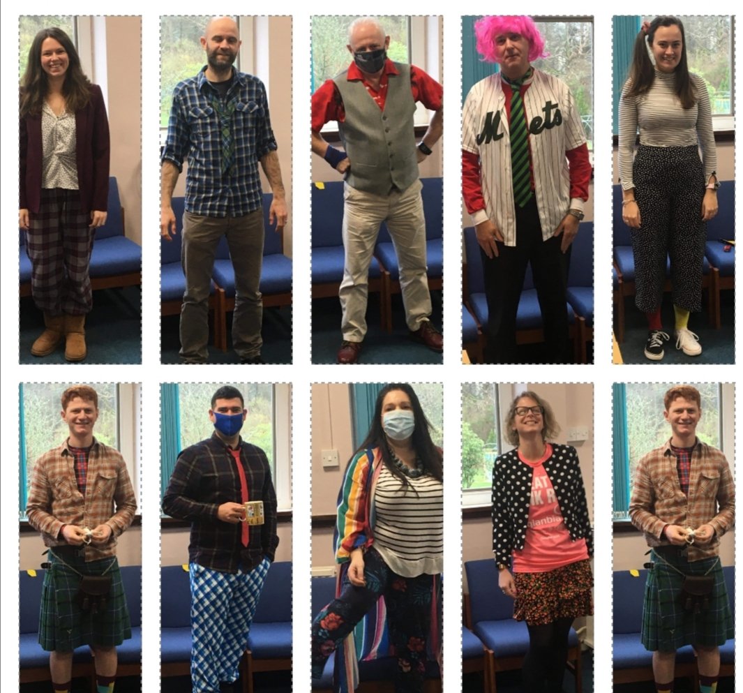 DeputyPSupport's tweet photo. @QVSchool Great Effort from the staff today #SupportingCancer π
@SU2C #CrazyClothesDay π
#TEAMQVS https://t.co/5BQdROGwao