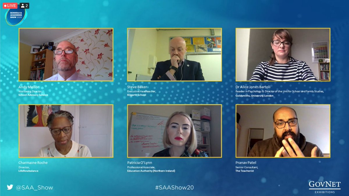 SAA_Show's tweet image. Live Now! 'Pupils’ Behaviour – Developing Solutions from a Place of Understanding' with Steve Baker OBE, Patricia O'Lynn, Charmaine Roche, Alice Jones Bartoli and Pranav Patel! 

#SAAShow20