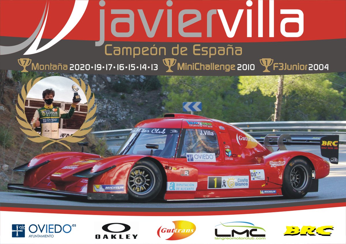 JavierVilla_'s tweet photo. CAMPEONES DE ESPAÑA 2020. Con este conseguimos nuestro 9º Cto de España, 2 de circuitos y 7 de montaña. Gracias a todo el mundo que lo hizo posible y sobre todo por el gran esfuerzo para este 2020 #brcbr53 #guttrans #bangoracingcars #KartingSotodeDueñas #DeportesOviedo #DSSPORT https://t.co/xq9zoMhntG