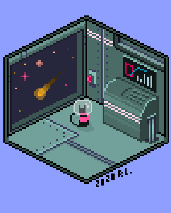DangerSlowCat's tweet photo. Cat in a space. 

#pixelart #pixel #art #space #pixelspace #cat https://t.co/ZPtVQy1ET8