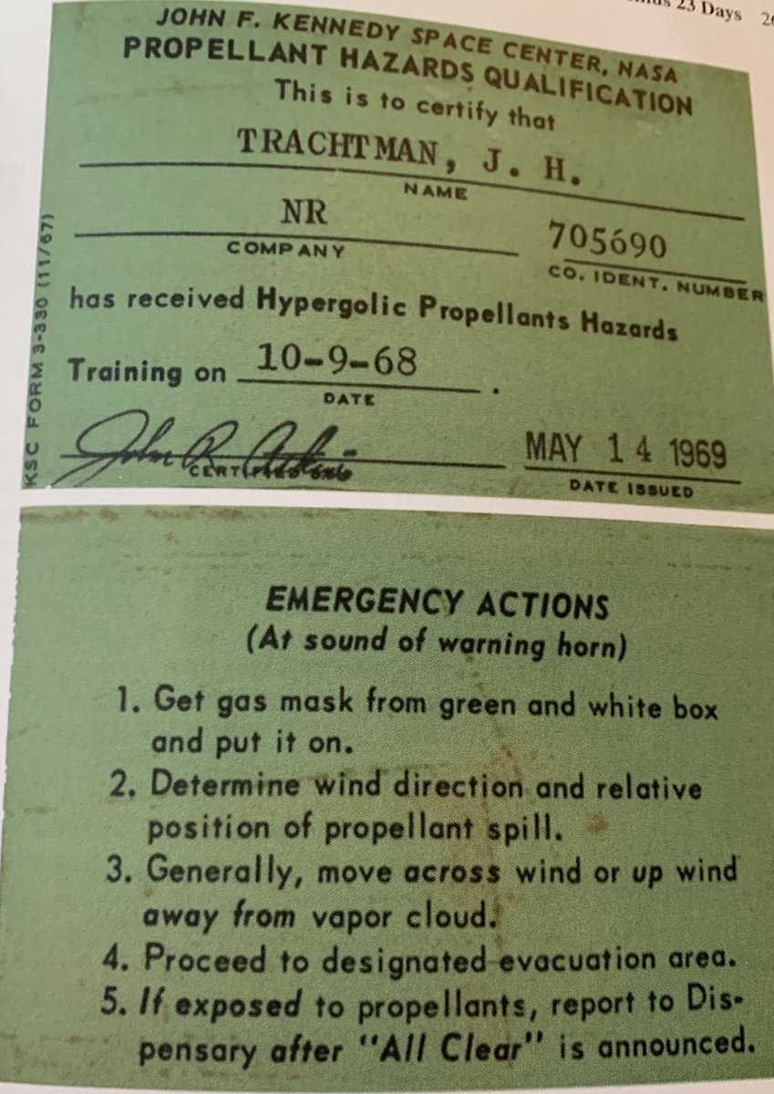 About a month before launch the spacecrafts were loaded with hypergolic propellants. A hazardous operation which required training, clearance and took about a month. This procedure took the best part of 7 days to complete.