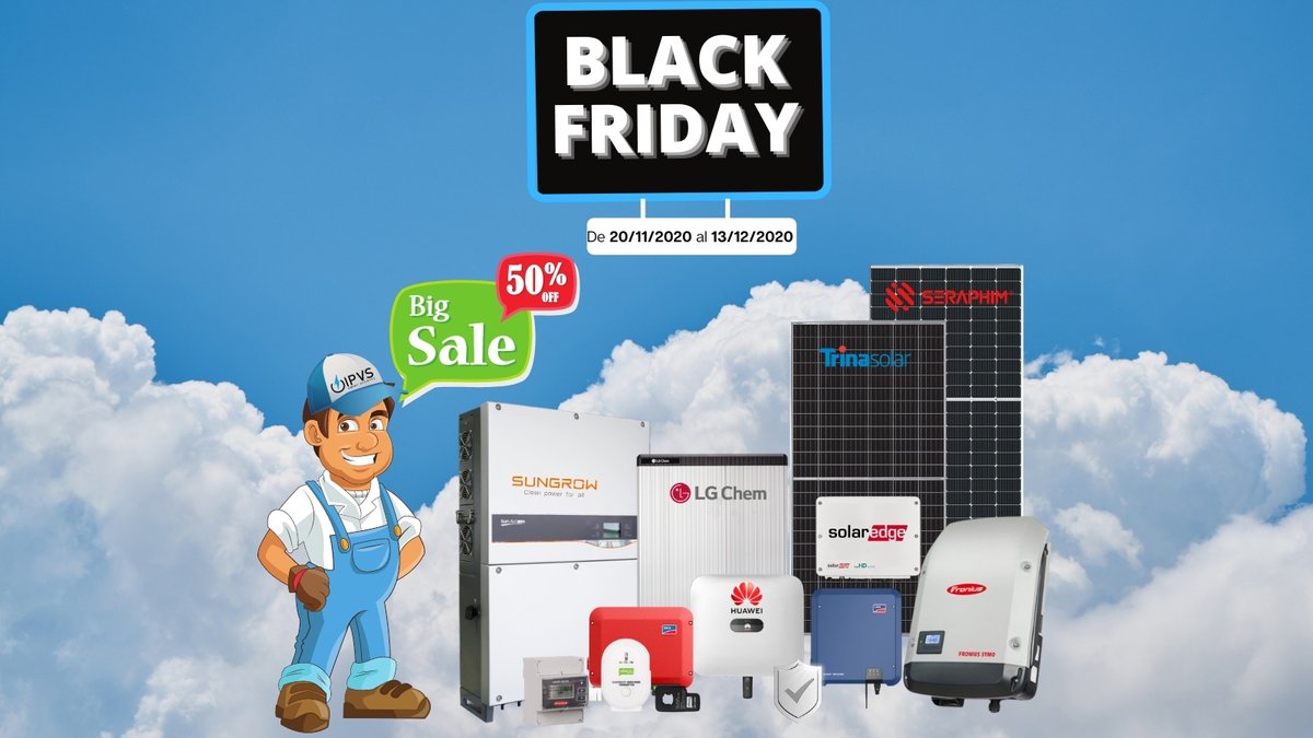 ipv_storage's tweet image. 💥BLACK FRIDAY 2020💥 
Opten hasta un 50% de desdecuento en nuestros productos seleccionados.
Oferta válida del 20/11/2020 al 13/12/2020 * Hasta agotar stock.
Comprar:
📧comercial@ipvstorage.com
☎️961940189
 #distribuidorfotovoltaico #BlackFriday2020