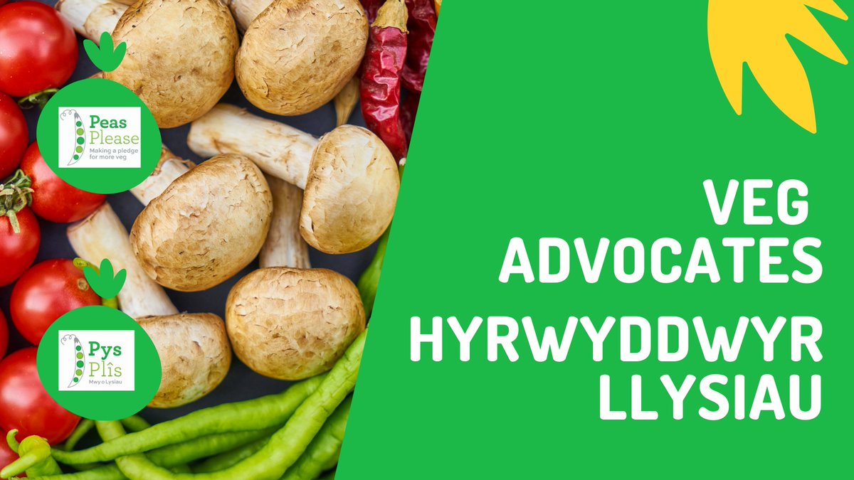 🤔Want to know more about becoming a 
@PeasPleaseUK #VegAdvocate in #Wales?

🥦Come to workshop to share your experiences and find out how to be part of an exciting new project

📆Wednesday, 25 Nov: 4-6pm
📆Monday, 30 Nov: 12-2pm 

💻Book your place here: eventbrite.co.uk/e/gweithdy-hyr…