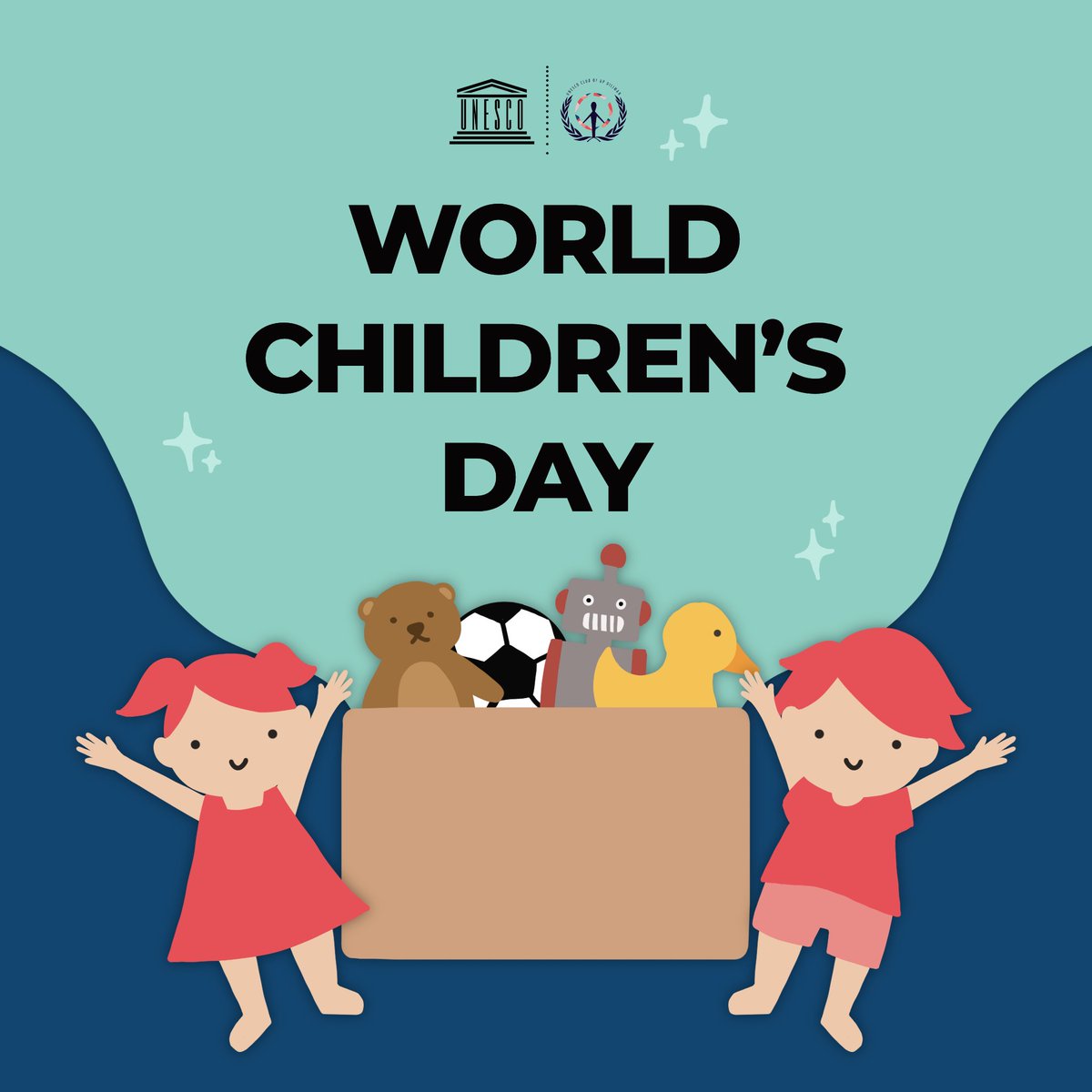 UNESCOClubUPD's tweet photo. World Children's Day provides an inspiring entry point for each of us to advocate, encourage, and celebrate the rights of children, transforming into dialogues and actions
that will create a better world for them.

Read more: https://t.co/fhmwNZiylu

#WorldChildrensDay https://t.co/nfkqgWivij
