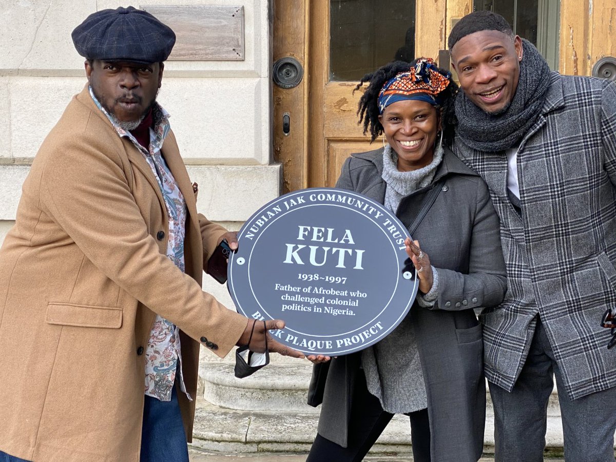 Fela Kuti honoured with London plaque - his time in the city saw him switch his studies towards music, paving the way for his afrobeat revolution...

It's part of a move to honour and platform key Black figures in the city - and it's great to see!

clashmusic.com/news/fela-kuti…