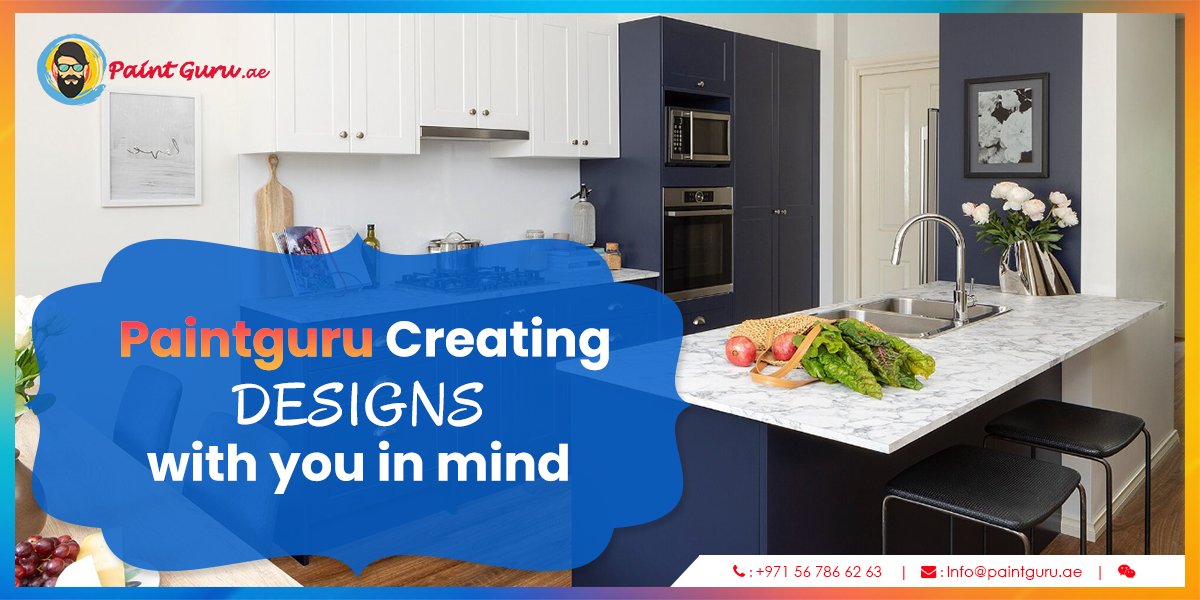 '@paintgur_uae Creating Designs with you in mind.' Paint Guru 3D Kitchen Design and Renovation Service. Call PaintGuru +971567866263 Visit the website paintguru.ae to know more. #paintguru #kitchen #kitchens #kitchendesign #kitchenideas #kitchenremodel #dreamkitchen