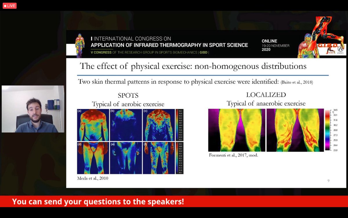 😮 Wow <a href="/DamianoFormenti/">Damiano Formenti</a>! I loved your presentation about 🌡️ thermal patterns. #immune #system and #metabolism issues and #emotions can be easily seen, but hardly statistically identified! No doubt the #future is in this direction. Grazie! #ThermographySport2020 <a href="/GIBD_UV/">GIBD_UV</a>