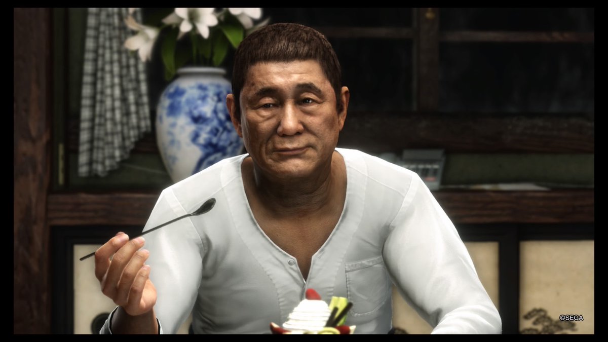 diego__soriano's tweet photo. Two of the actors from the film Battle Royale play roles in Yakuza 6, which is pretty cool. https://t.co/tNzcEFO4JK