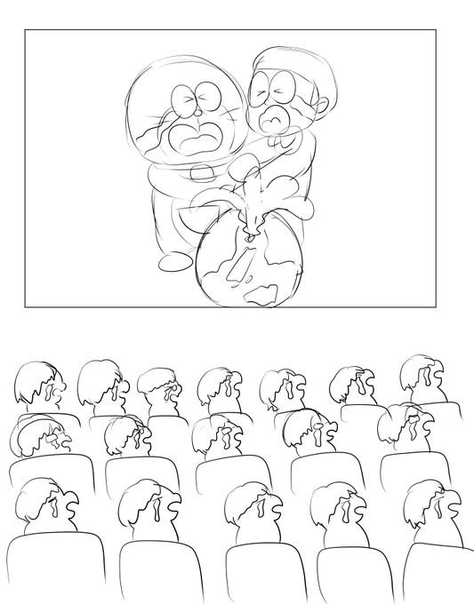 ドラ泣きの絵 