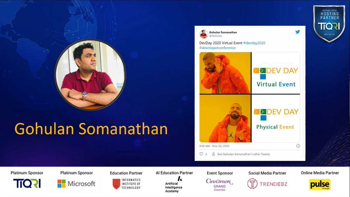 Gohulan's tweet image. Thank you @devdaysl Team for choosing my post as winning post, Hope to see you all again in the physical event 2021 #DevDay2020  #developerconference