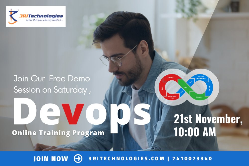 3RITechnologies's tweet image. FREE LIVE WEBINAR
Want to learn #DevOps Online?
Learn DevOps at an affordable fee along with a chance to work on an industry-based project
Get your seat booked for DEMO at 3RI Technologies
visit zcu.io/6c7B
Call 7410073340
#devopstraining #onlinedevops #onlinelearning