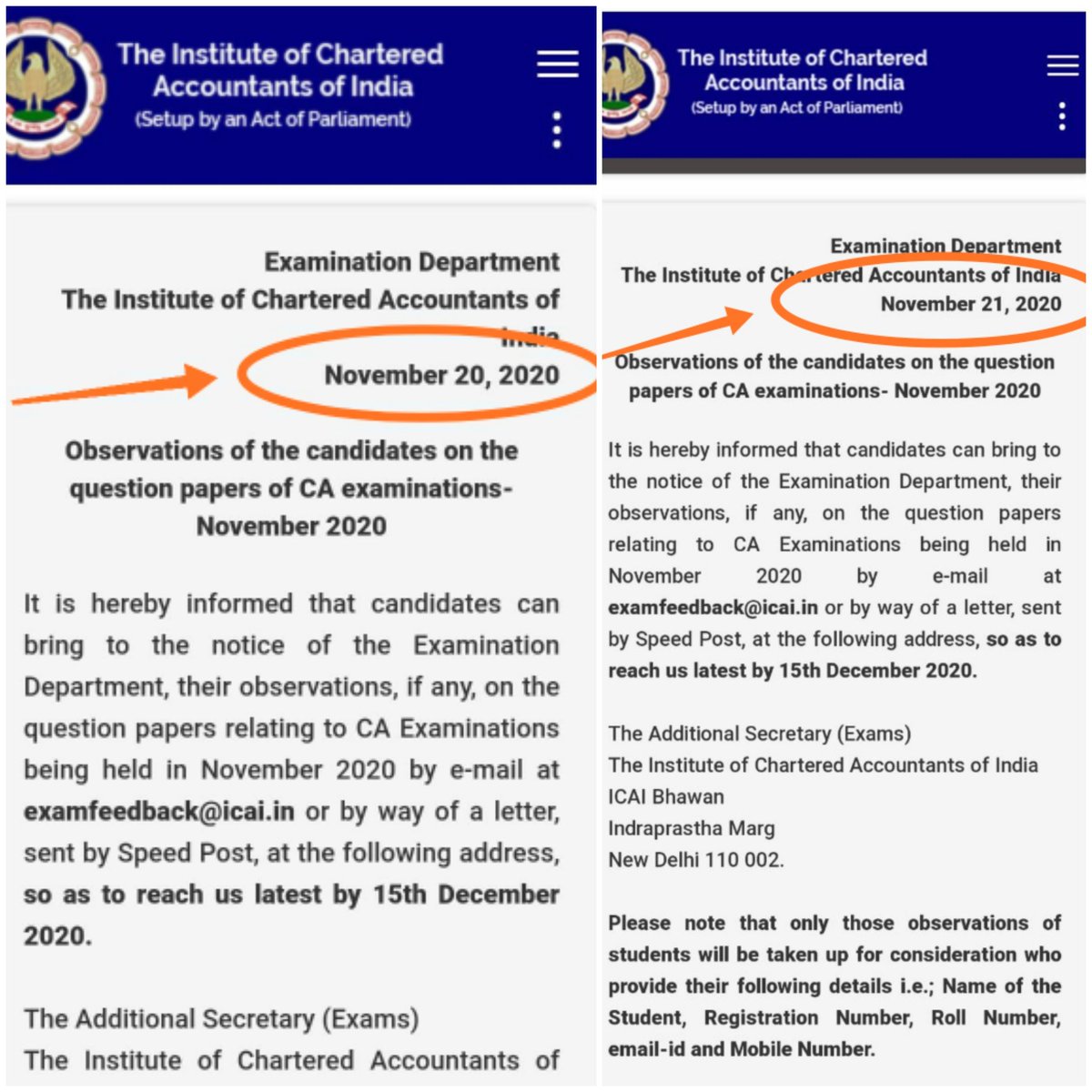 RakshatM's tweet image. Wow!!.. Itni bhi kya jldi h @theicai 
Ek din baad jo issue krna tha wo aaj kr diya 😂😂. Opt out nhi krnege. 
#Dontoptout
#ICAI_BE_TRANSPARENT 
#icaiexamspostponment 
@CACSCMARajat @RajeshSharmaBJP @kdhiraj123 @RenukaJain6 @vishu_kedia @caamresh @RajatSharmaLive