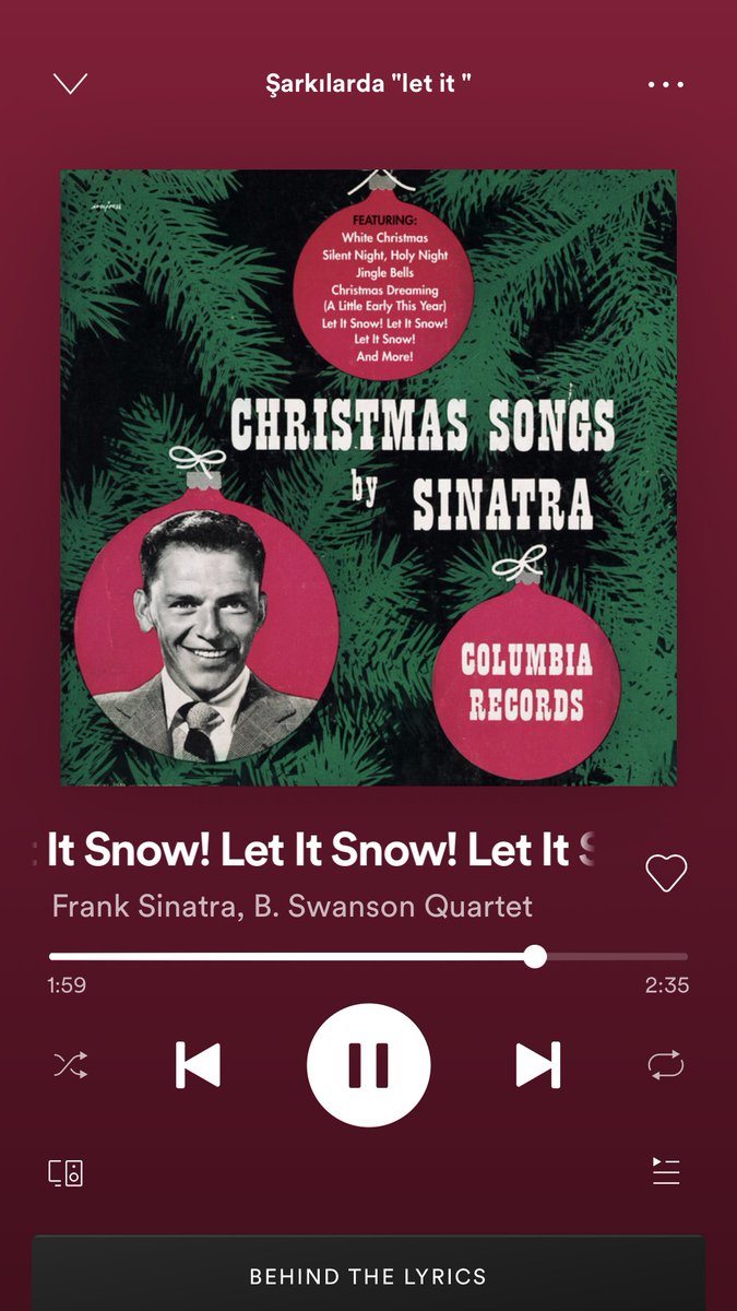 Sadece iki tane kar tanesi düşmüştür. 
O sırada ben: