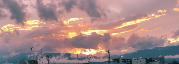 夕日が綺麗のtwitterイラスト検索結果