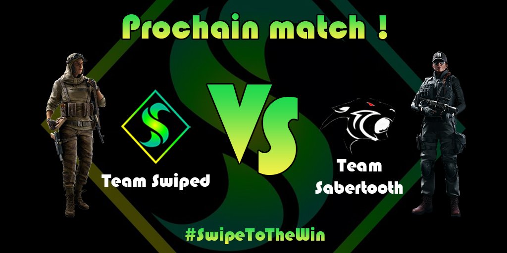 Team_Swiped's tweet photo. ⚔ | JOUR DE MATCH !
Nous affrontons ce soir l'excellente @teamSabertooth1 dans un match d'entrainement en 2 maps. Le match a lieu à 21h, nous vous donnerons le résultat du match à la suite de celui-ci !🙂
Nous souhaitons GL & HF à nos adversaires du jour !💪
#SwipeToTheWin🔥 https://t.co/WiigGSNkAr