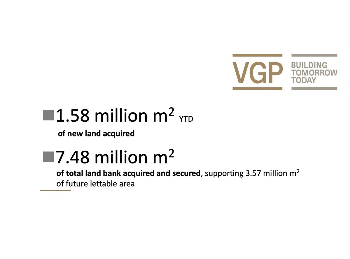 VGP_Parks's tweet image. VGP's trading update for the first 10 months of 2020: We saw robust &amp;amp; broad-based leasing activity whilst we have considerably reinforced the fundamentals on which we are constructing our future, by attracting new talented people &amp;amp; growing our land bank with quality locations.