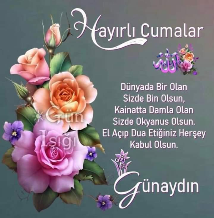 ALLAH BÜYÜK Selamunaleykum Nasip Bir Cumaya daha eristiren RABBiMiZE HAMDOLSUN Cumamiz mübarek olsun