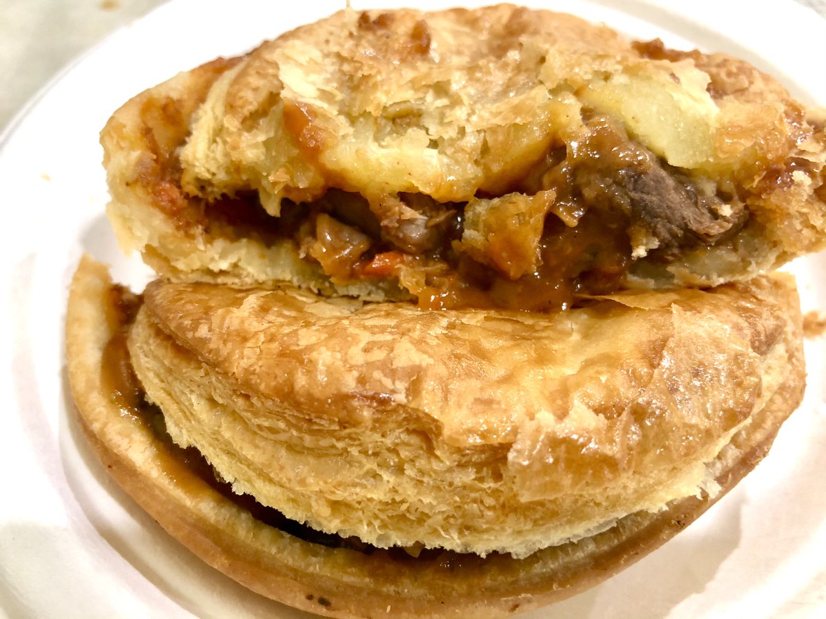 Friday pie-day! Delicious pies from Flute Bakery in #Fyshwick #Canberra. Chicken, leek and tarragon on the left. Beef & red wine on the right #foodblogger #LifeOfPie