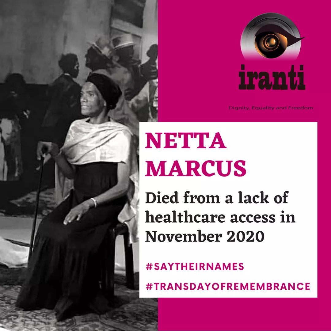 irantiorg's tweet photo. This #TransDayofRemembrance we remember those in our community who did not make it; who lost their lives as a result of prejudice, violence and inequality.
#SayTheirNames
#RobynMontsumi
#KirvanFortuin
#NareMphela
#NettaMarcus
#LeeSibaMothibe
And countless others ❤️ https://t.co/DnOL09tZpd