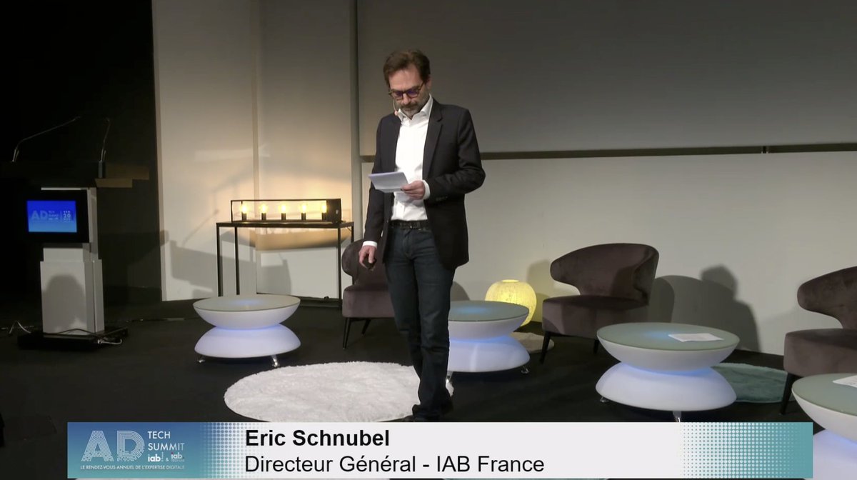 Corto13's tweet photo. On stage Eric Schnubel, DG de l'IAB France #adtechsummit #digitalnewage https://t.co/M5rUwPa50t