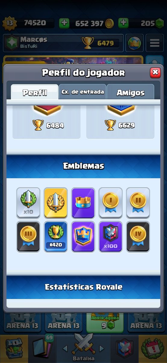 Primeiro emblema🤩