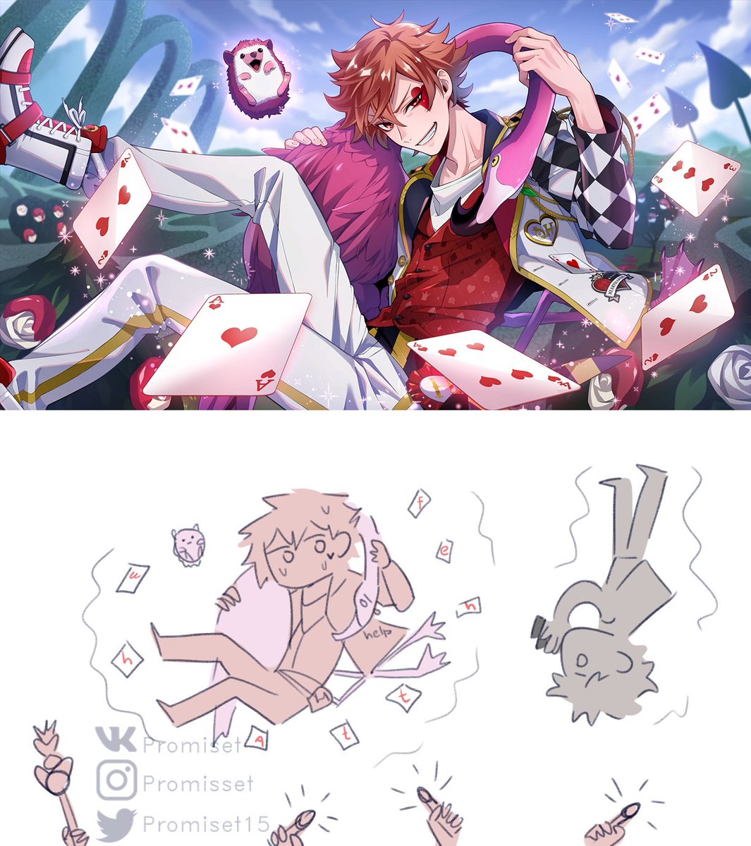 How it was...with Ace♥️
#twst_meme
#twstファンアート 