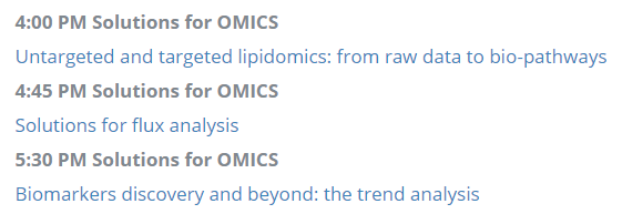 moldiscovery's tweet photo. Last but not least, today we have the Solutions for OMICS session presented by @lgoracci01 and Alla Kloss: https://t.co/87WQCBmMok