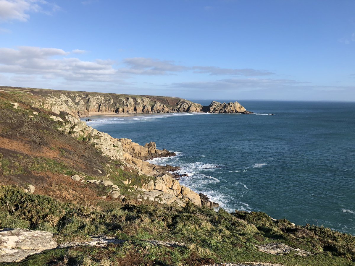 tweetTimHubbard's tweet photo. Fab weather and fab #lockdownexercise walk along to cliffs to the always stunning #PorthChapel & #StLevan. https://t.co/YzIn3OzLeC