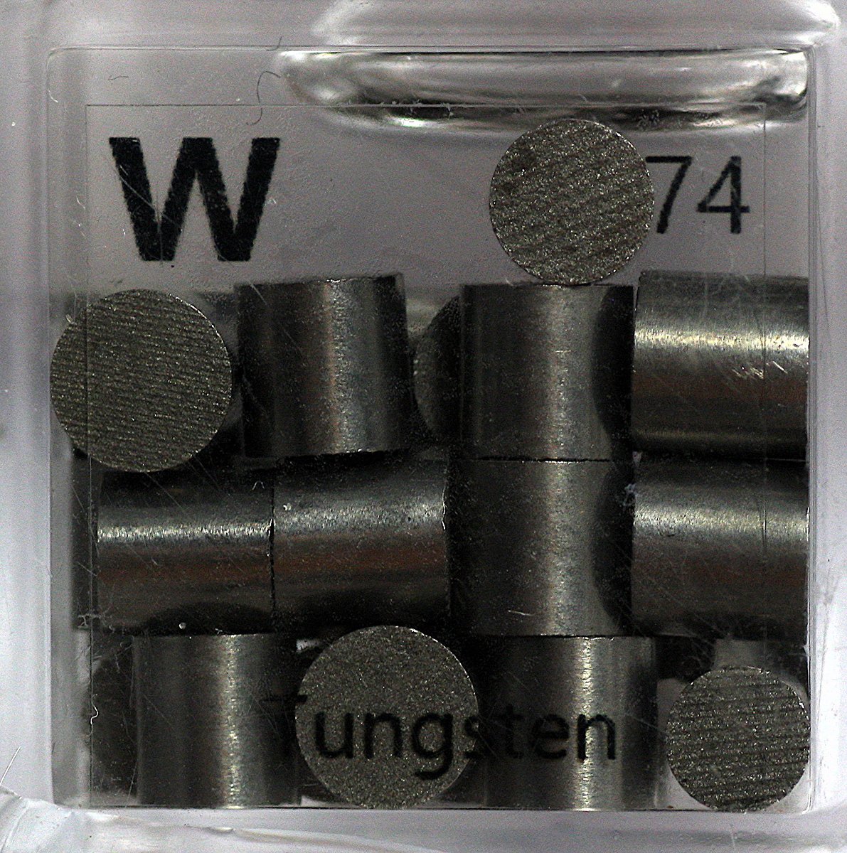 Tungsten  #elementphotos. White compound is tungsten hexacarbonyl (W(CO)6).