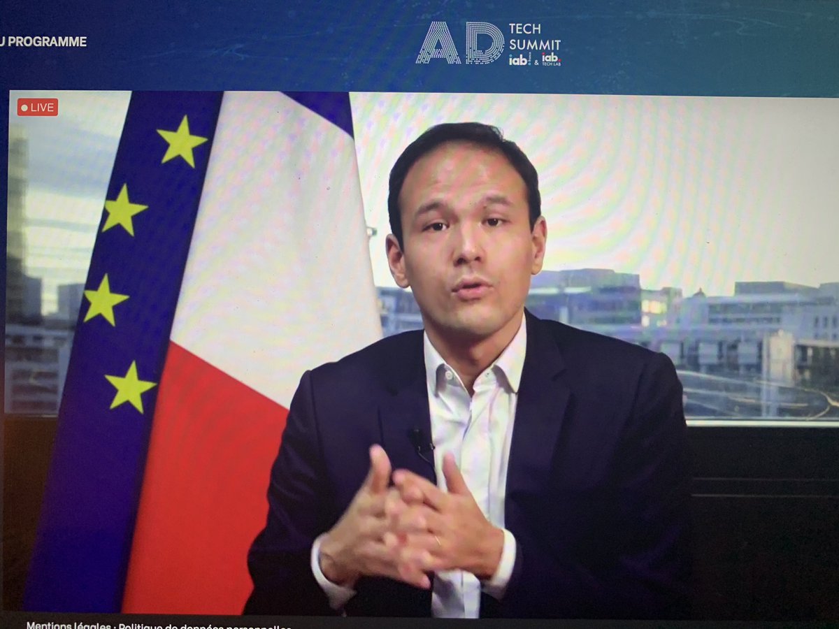 BaudartEmma's tweet image. En direct de l’IAB ADtech summit 2020 avec une introduction par Cédric O, 
Secrétaire d’état chargé de la Transition numérique et des communications électroniques 🧠

#CSSM6 #IIM #AdtechSummit20 #iabfrance