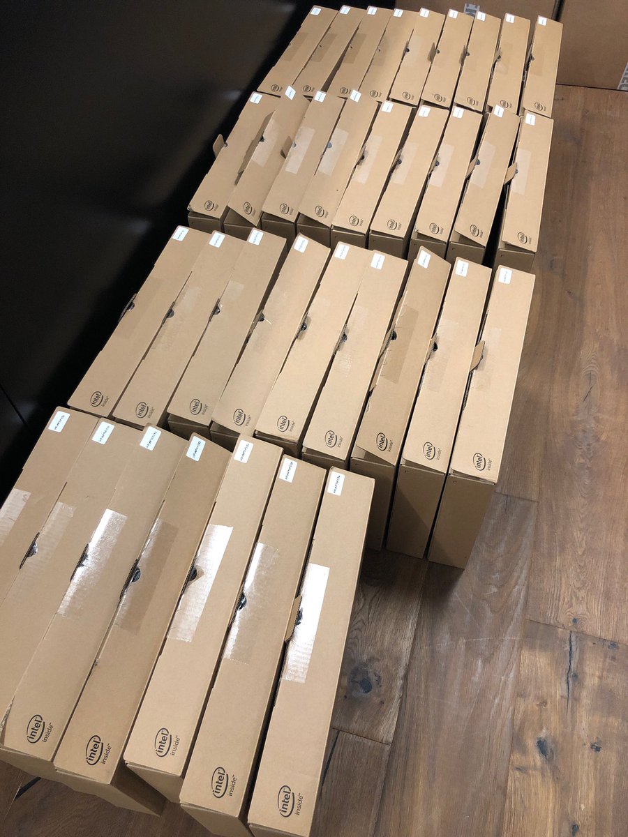 Delivery of our practice laptops. The laptops form part of our new ways of working strategy to allow every one in the practice more freedom to work from anywhere inside and outside of our studio. A big thank you to our team for using their own up now. 

#hutchinsonandpartners