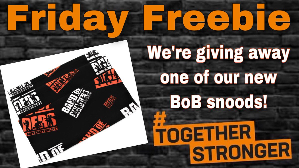 bandofbuilders's tweet photo. BoB’s #fridayfreebie is back! We’re giving away one of our new snoods to keep you warm on the winter mornings or use as a face covering. Just LIKE and RT, one winner chosen at random, closes midnight 8.12.2020 UK only. #freebiefriday
https://t.co/on9mpYF0YX https://t.co/Zj9OPriCSp