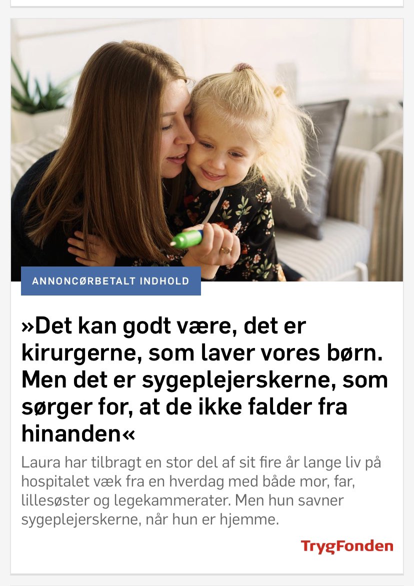 Nu har jeg set denne annonce fra @trygfonden flere gange. Er det kun mig, der gik og troede at det er forældrene, der laver børnene? 🤷‍♀️