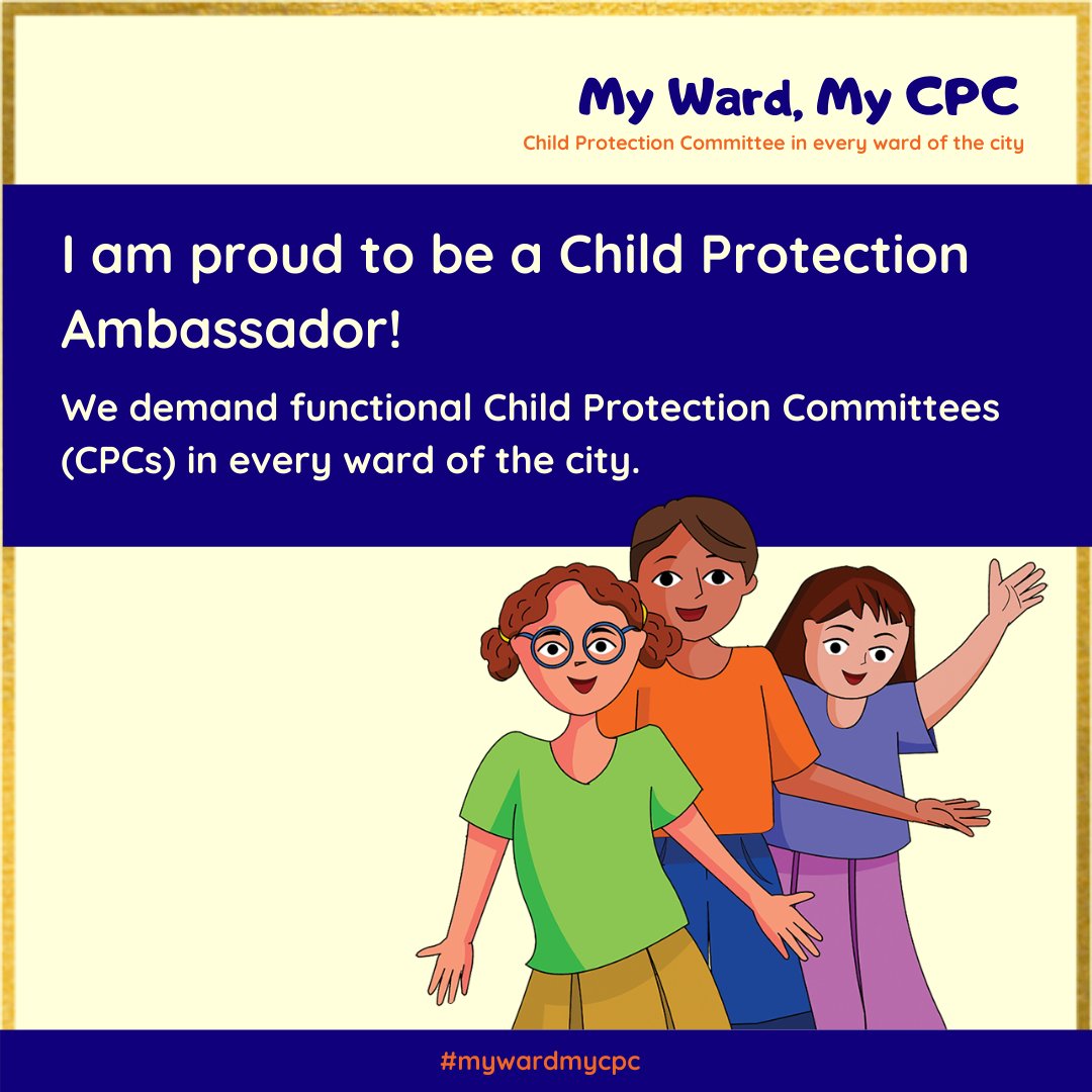 Functional Child Protection Committees could have helped during the COVID-19 lockdowns when the challenges faced by children increased manifold. We demand efficient CPCs! #mywardmycpc #childprotection