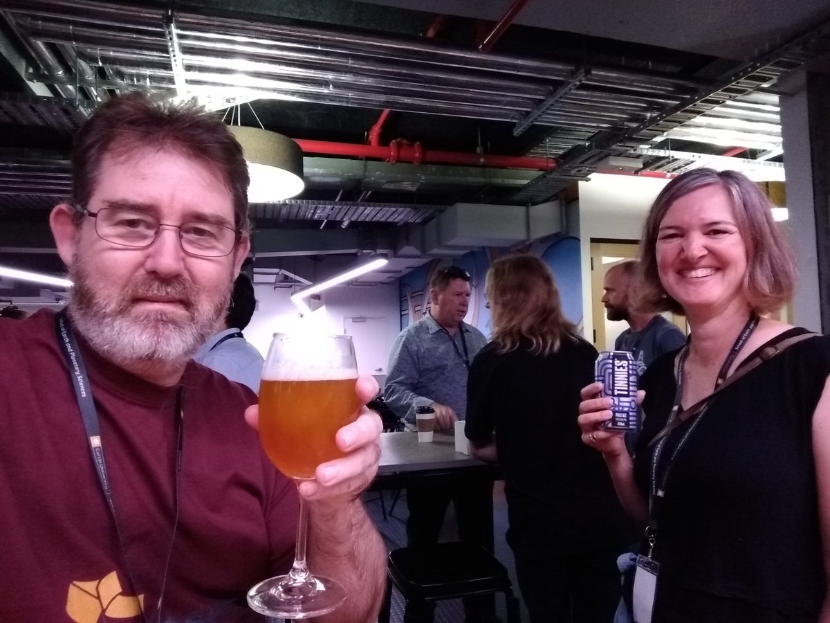 tim_bowden's tweet photo. #FOSS4G_SotM_Oceania beer o'clock. Thanks @foss4g_perth! Great job well done. https://t.co/LmChmf1Rco