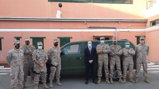 Armada_esp's tweet photo. Ayer, la sección #NBQ de la brigada de Infantería de Marina de #SanFernando realizó la desinfección integral del complejo penitenciario #PuertoII. 

El brote de coronavirus detectado en el complejo que arrojó más de 20 de positivos está ya controlado.

#SomosLaArmada ⚓️ 🇪🇸 https://t.co/Dc3Qrk1RA8