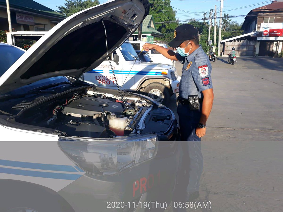 MpsmuOne's tweet photo. November 19,2020-Personnel of this Station conduct inspection to all PNP vehicles as part of the Sto Domingo MPS https://t.co/g1M96zR6ZV.L. Plan 2030 Strategic Roadmap.
@Ppsmuisur @PNP_CPSM @RPSMU
#PNPPATROLPlan2030 
#INSTITUTIONALIZED 
#TeamPNP 
#WeServeAndProtect 
#PNPKakampiMo https://t.co/drfPcFu2PU