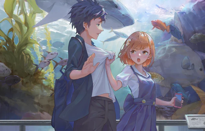 🐠👊⚡️#とある科学の超電磁砲 #イケメン美琴 