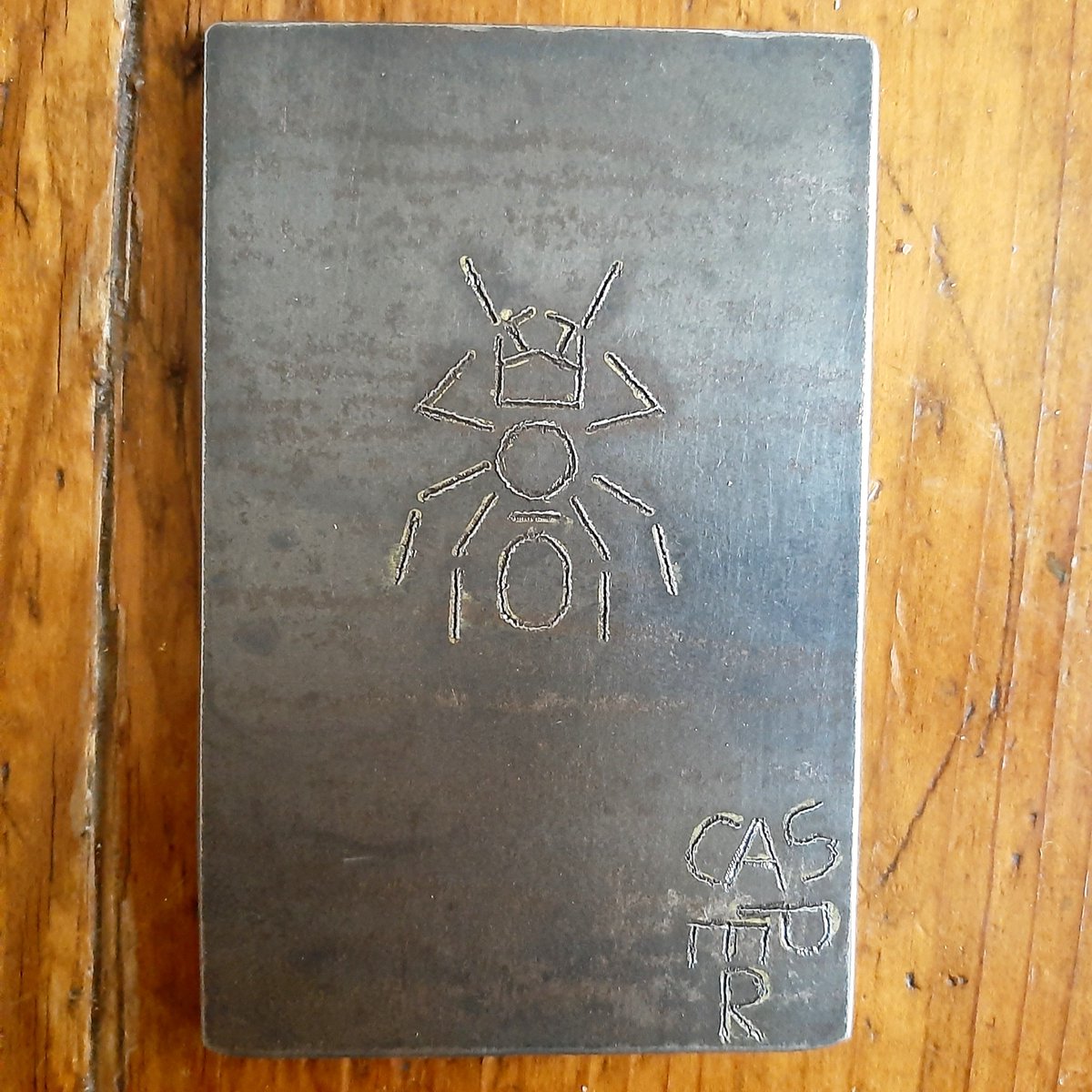 Another one of the small #artworks from the new series. #ant #engraved #metal #insects and #militarysymbols