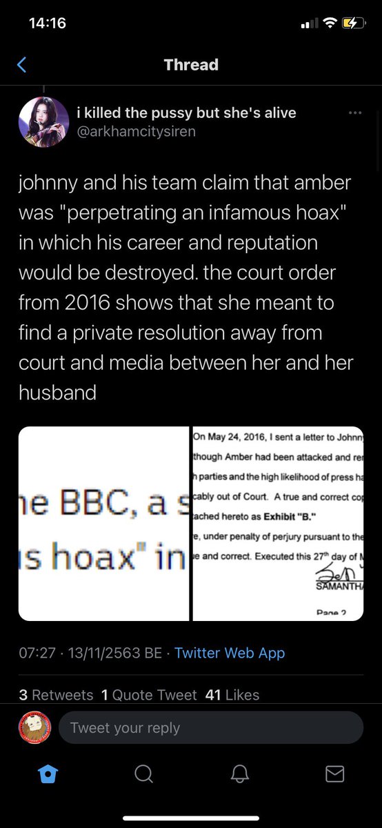 Some lies don't have to be someone lying, you just don't tell the whole thing. Yes, she tried to find a private resolution, but what this liar didn't tell you is that....