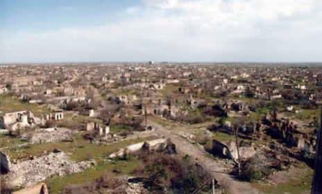 Azerbaijan's tweet photo. #Aghdam founded in 18th century &amp; its name (“white house”) is given by Panah Ali Khan of Karabakh Khanate.
Aghdam was named as “ghost town” after the occupation by Armenia. Now, when the district is liberated after 27 years of occupation the area will be rebuilt &amp; flourish again! https://t.co/V4mHP78qYM