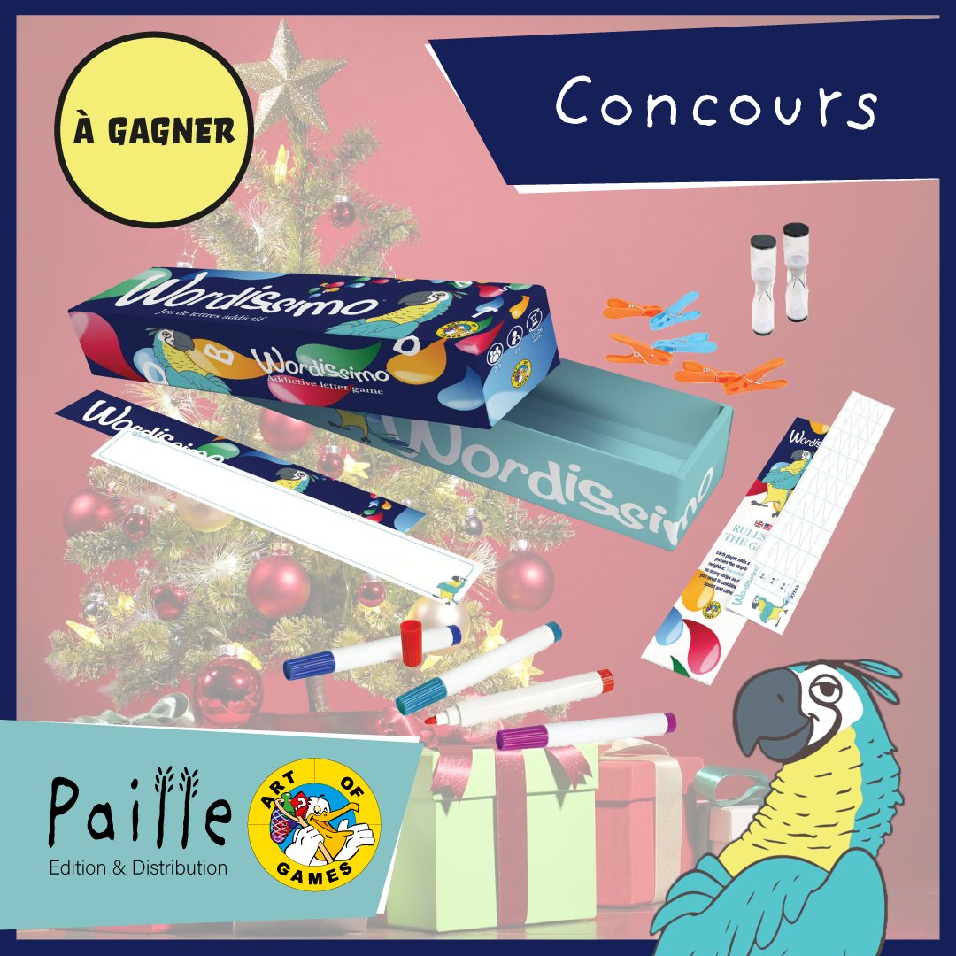 PailleEdition53's tweet photo. Rendez-vous sur notre page Facebook pour participer au concours et tenter de remporter un exemplaire du jeu Wordissimo ! 🎁

#CONCOURS https://t.co/yyOrrnBgJS