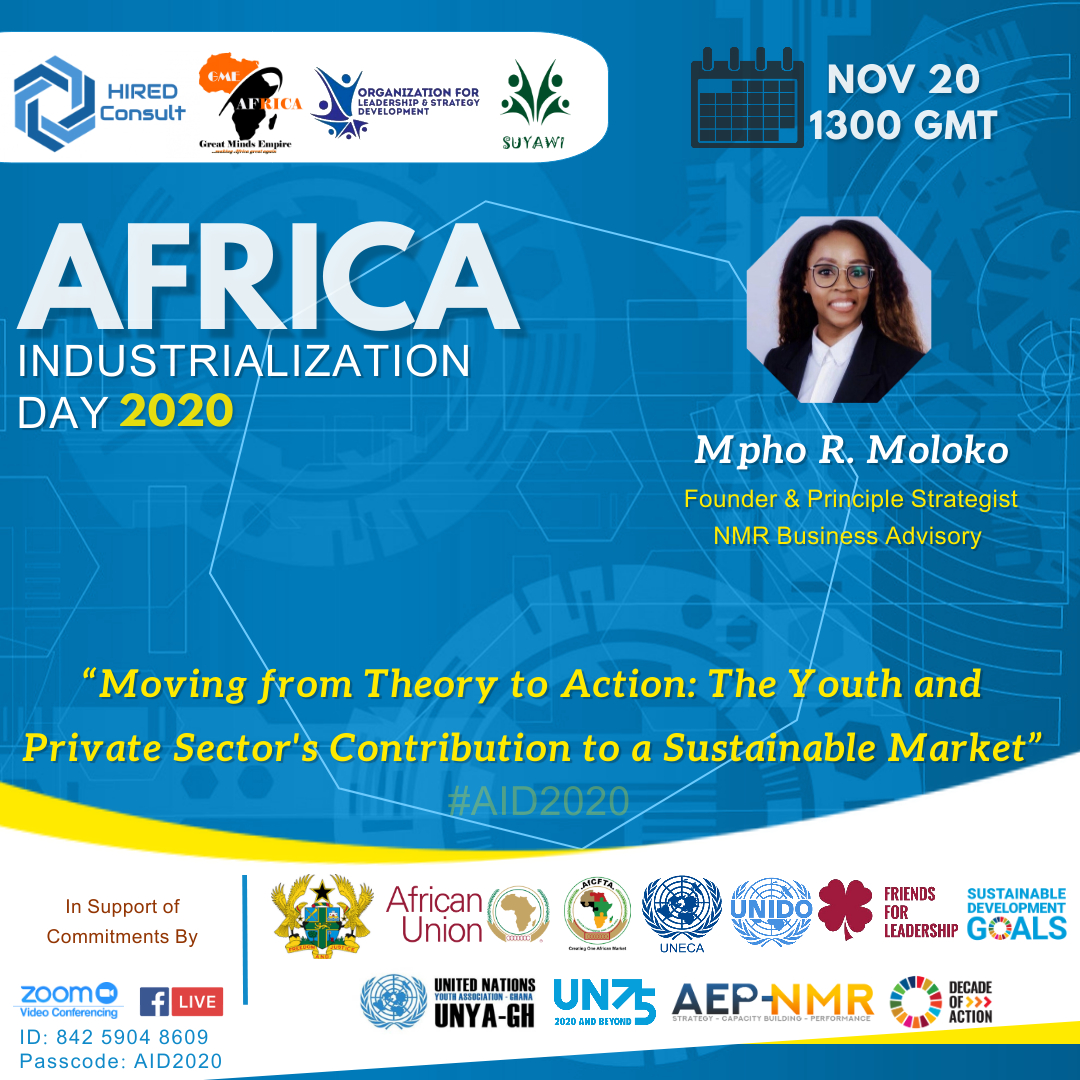 hiredconsult's tweet photo. #AID2020 #AfricaIndustrializationDay 

MEET our Speakers for today's webinar.

Join in https://t.co/3ect8JN8ab lets discuss and highlight  the potential &amp; importance of the #AfCFTA in boosting regional economic transformation and sustainable development.

Powered by #HIREDConsult https://t.co/DzPa3UYszZ