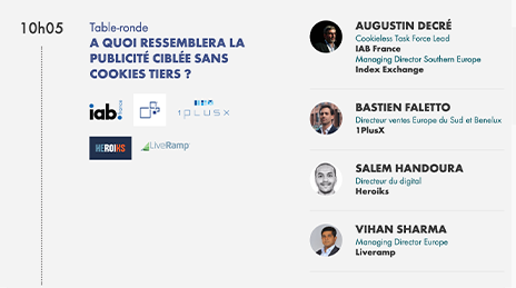 GuillaumeLecha5's tweet image. La prochaine table ronde de l&apos;IAB AdTech Summit aura pour sujet :

&quot;A quoi ressemblera la publicité ciblée sans cookies tiers ?&quot; 

#AdsPrivacy #IIM #AdtechSummit20 #iabfrance #SEB3